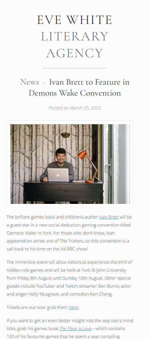 Gaming convention Demons Wake to be hosted in York